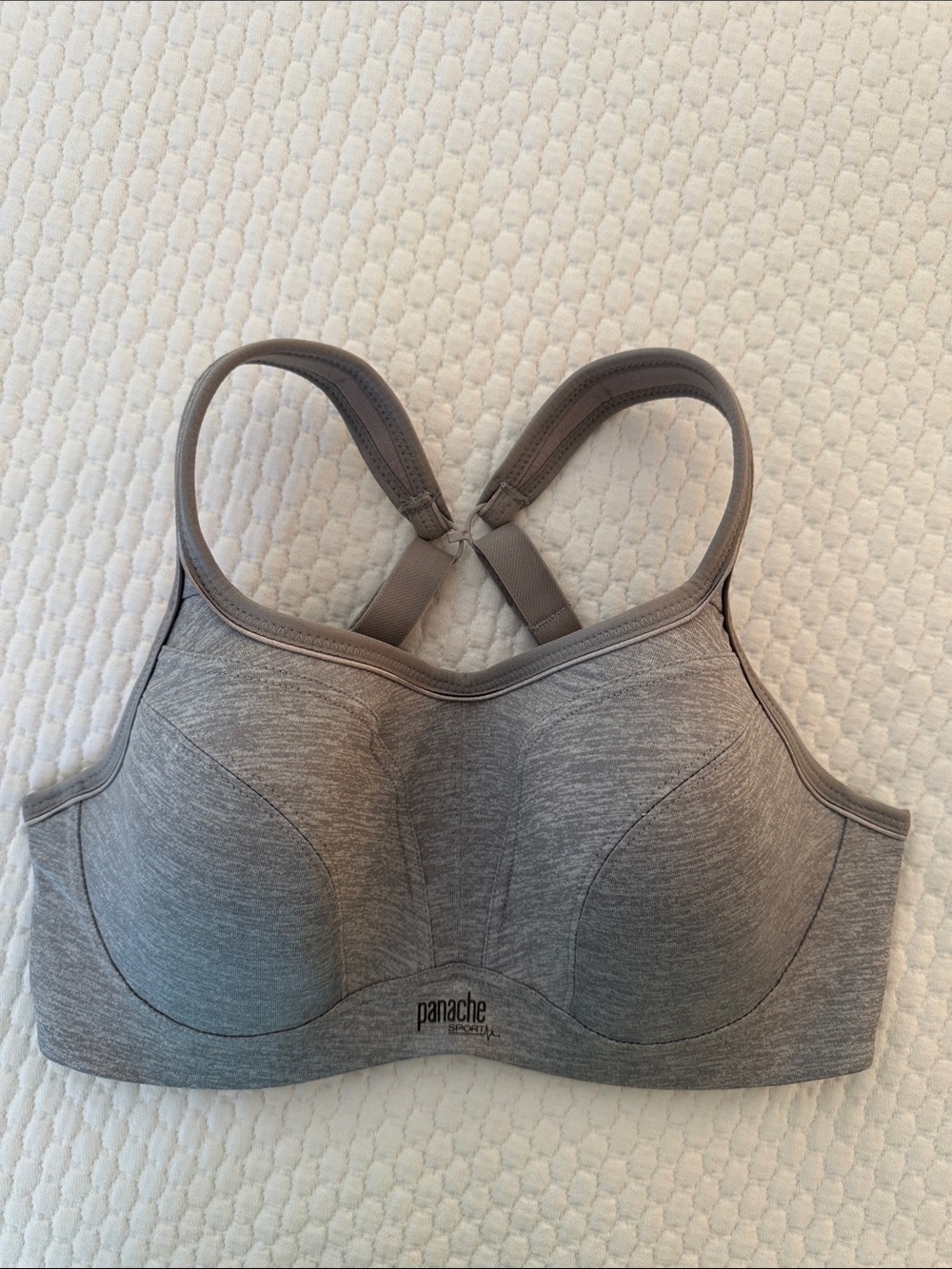 Panache Power Wired Sports Bra Grey Marl - Picture 11 of 15